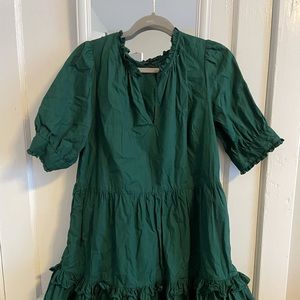 Emerald green J Crew dress size M